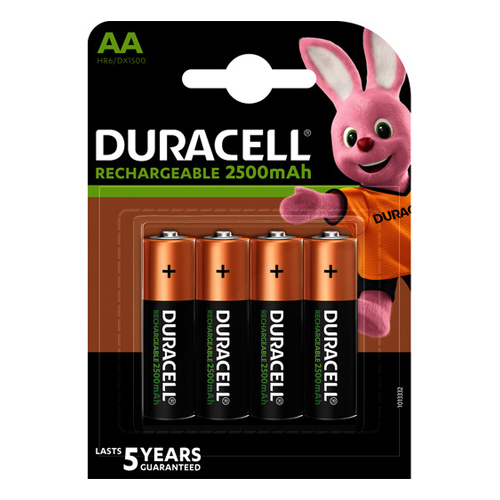 Nationaal volkslied Wie Manoeuvreren Duracell oplaadbare batterijen Recharge Ultra AA, blister van 4 stuks